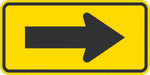 Traffic Sign 12 in x 24 in Yellow