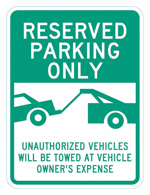 Reserved Parking Sign 24 x 18 