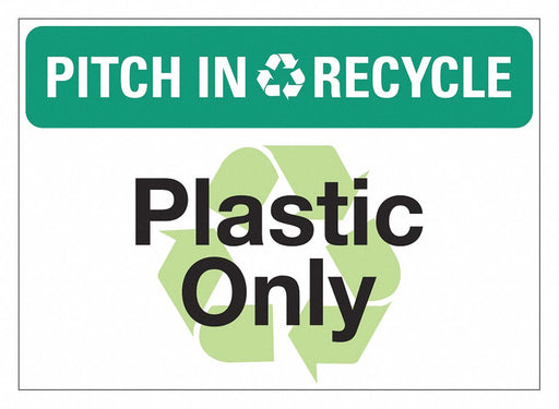 Eco Pitch In  Recycle Sign 10x14in PK5