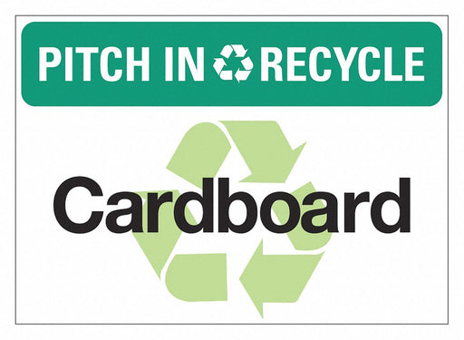 Eco Pitch In  Recycle Sign 10x14in PK5