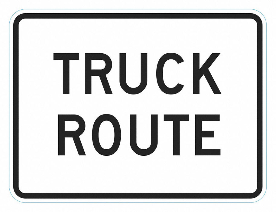 Traffic Sign 24 in x 18 in White