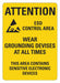 Grounding Attention Sign 14x10in PK5