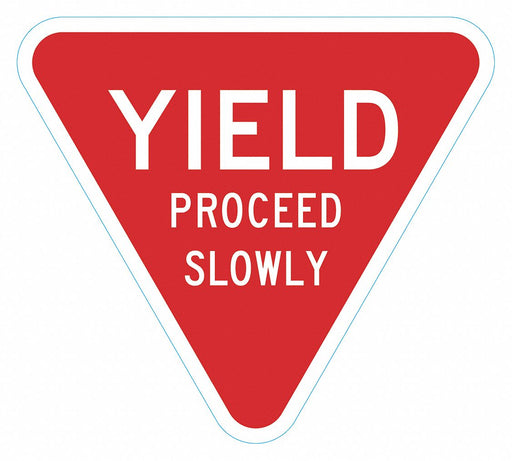 Pedestrian Bike Control TrfcSign 18x18in