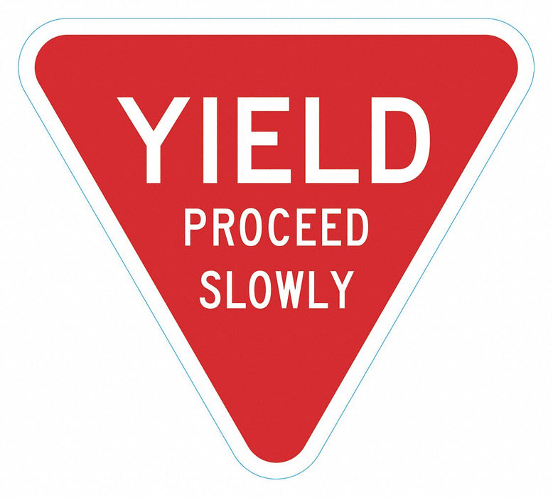 Pedestrian Bike Control TrfcSign 18x18in