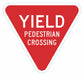Pedestrian Bike Control TrfcSign 18x18in