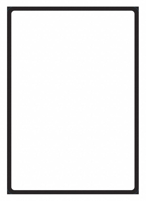 Plastic Blank Sign 10x7in Plastic PK10