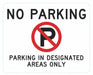 No Parking Sign 24 x 30 