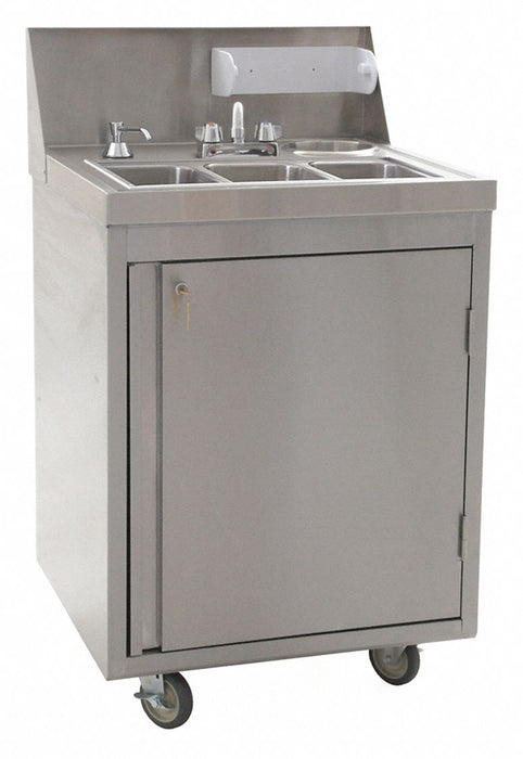 Portable Hand Sink Silver