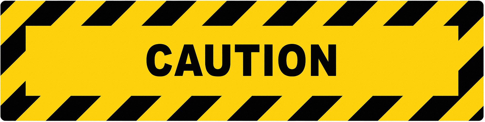 Anti-Slip Floor Sign 6 in x 24 in Vinyl