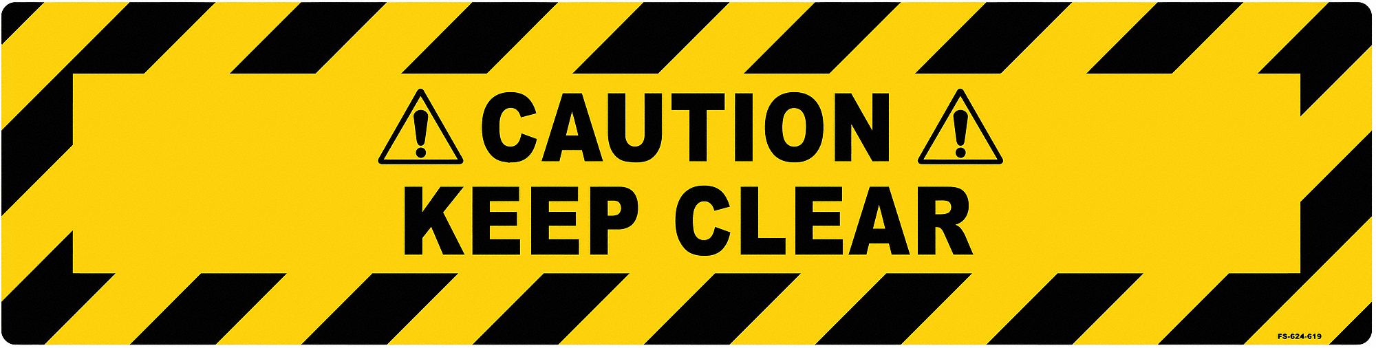 Anti-Slip Floor Sign 6 in x 24 in Vinyl