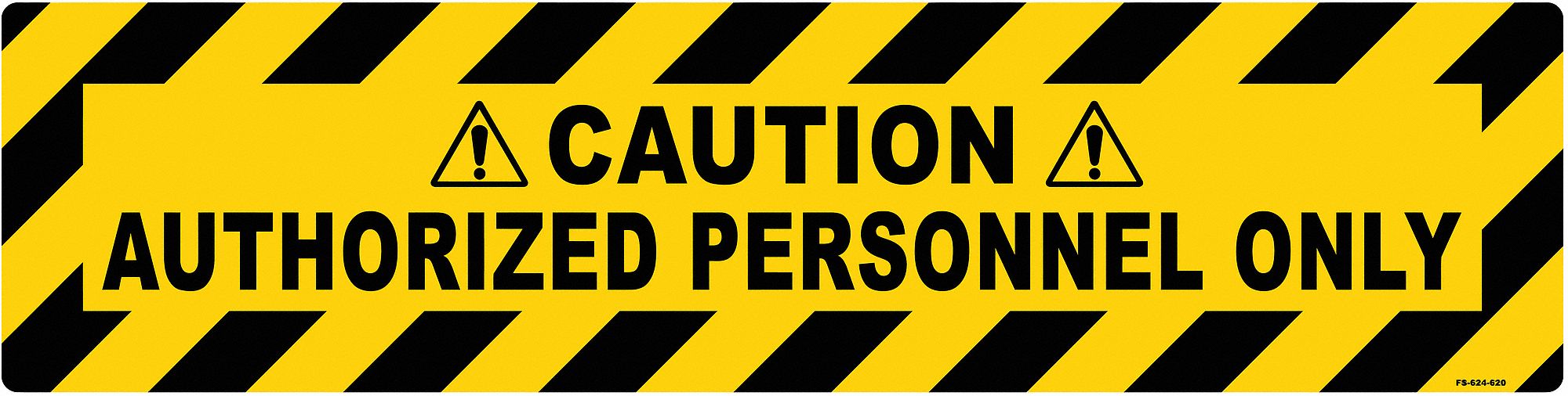 Anti-Slip Floor Sign 6 inx24 in Vinyl