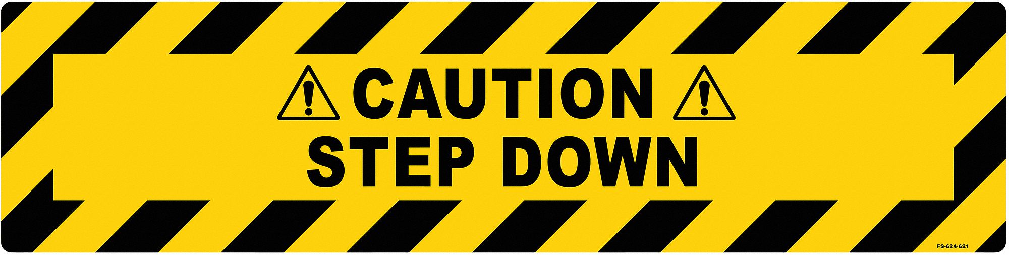 Anti-Slip Floor Sign 6 inx24 in Vinyl