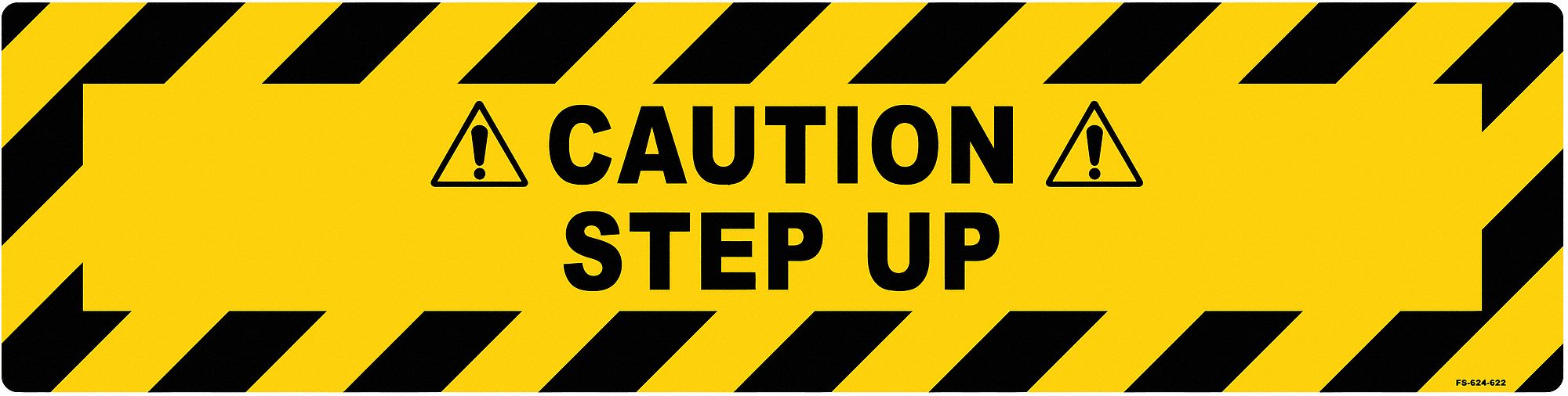 Anti-Slip Floor Sign 6 inx24 in Vinyl