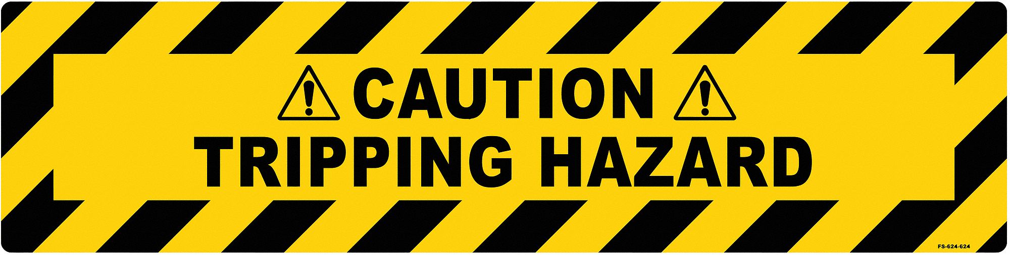 Anti-Slip Floor Sign 6 inx24 in Vinyl