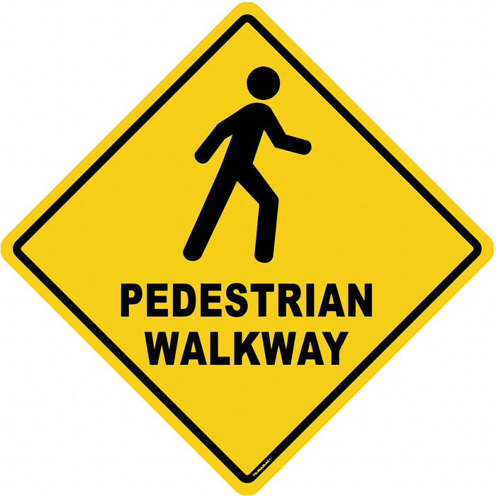 Anti-Slip Floor Sign 17 inx17 in Vinyl