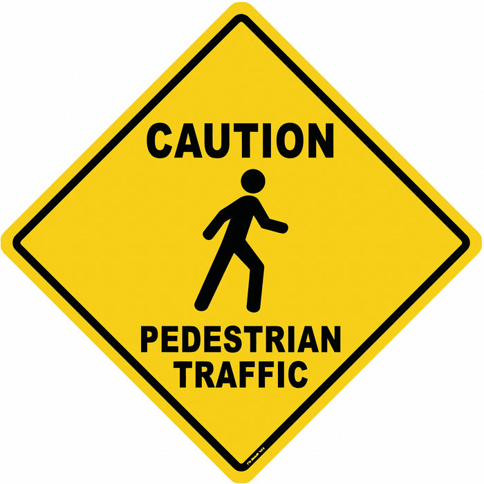 Anti-Slip Floor Sign 17 in x 17 in Vinyl