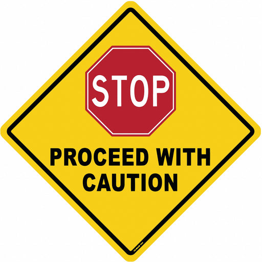 Anti-Slip Floor Sign 17 in x 17 in Vinyl