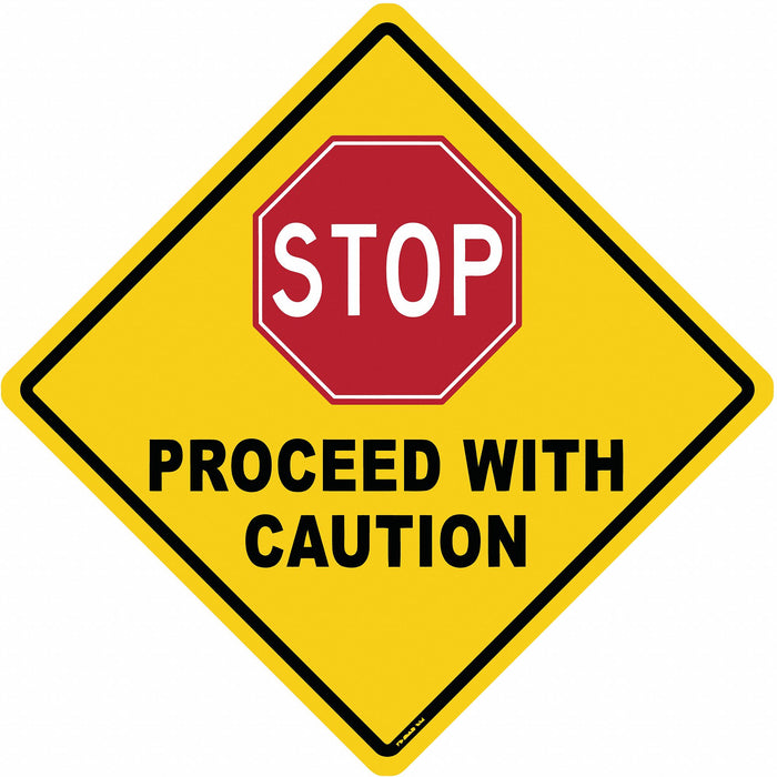 Anti-Slip Floor Sign 17 in x 17 in Vinyl