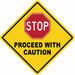 Anti-Slip Floor Sign 17 in x 17 in Vinyl