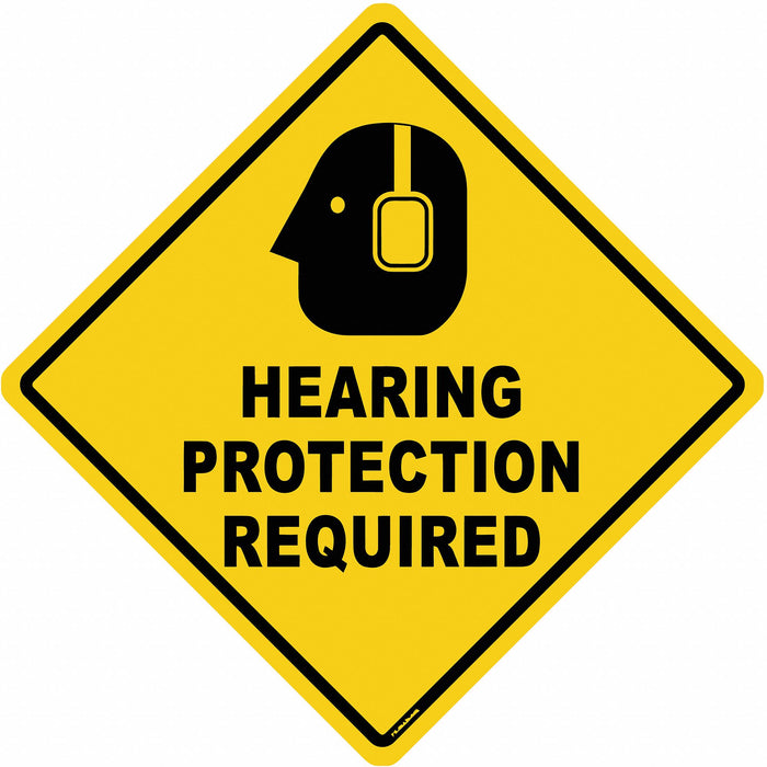 Anti-Slip Floor Sign 17 in x 17 in Vinyl
