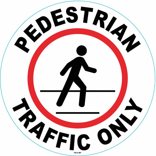 Anti-Slip Floor Sign 8 inx 8in Vinyl PK2