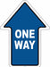 Floor Sign 17 W 12-1/2 H Blue/White