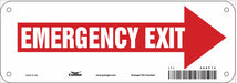 Safety Sign 3.5in x 10in Polyethylene
