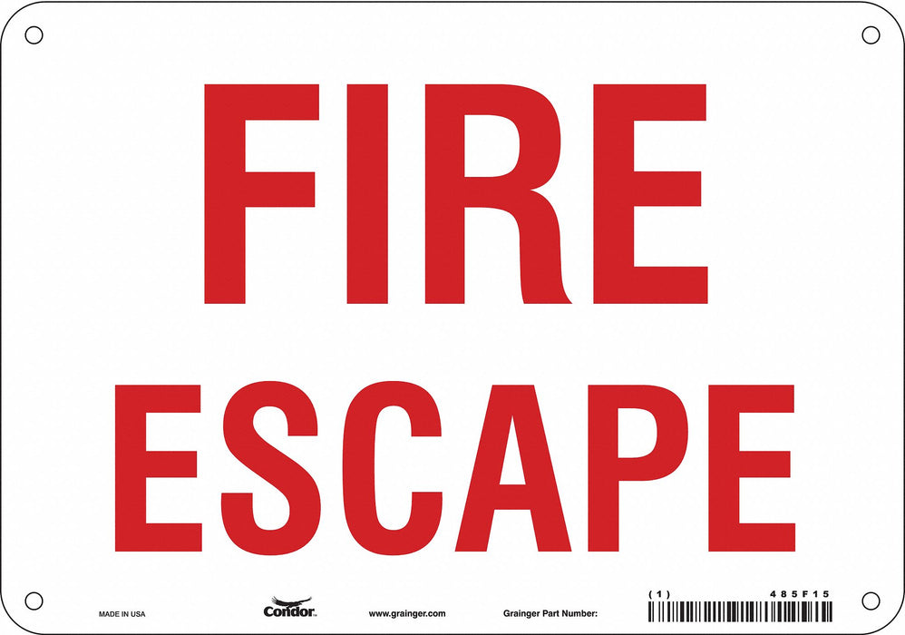 Safety Sign 7 in x 10 in Aluminum