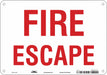 Safety Sign 7 in x 10 in Polyethylene