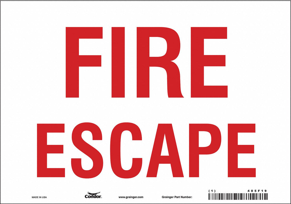 Safety Sign 7 in x 10 in Vinyl