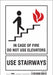 Safety Sign 10 in x 7 in Vinyl