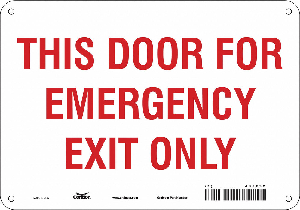 Safety Sign 7 in x 10 in Aluminum