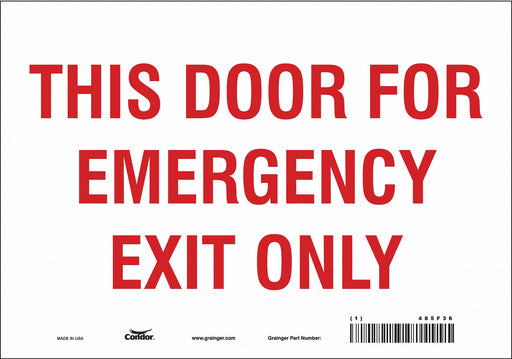 Safety Sign 7 in x 10 in Vinyl