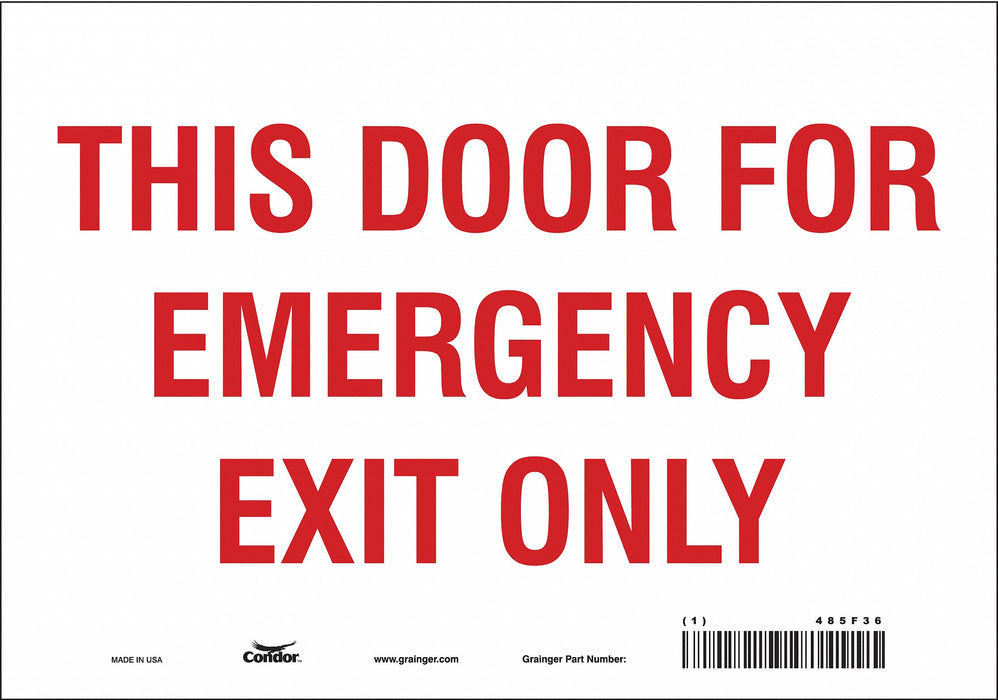 Safety Sign 7 in x 10 in Vinyl