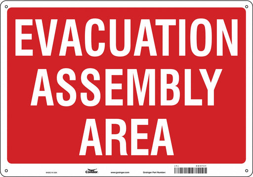 Safety Sign 14 in x 20 in Aluminum