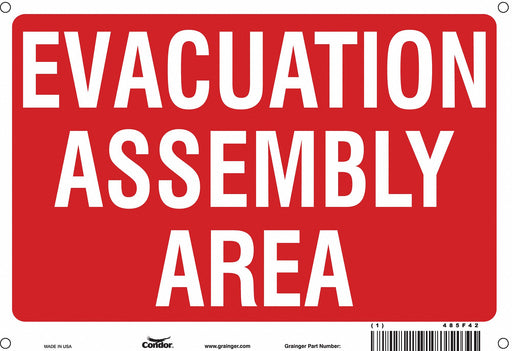 Safety Sign 7 in x 10 in Polyethylene