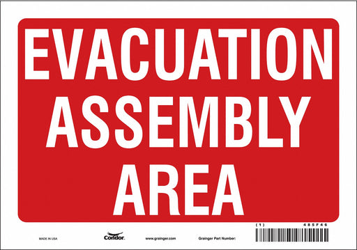 Safety Sign 7 in x 10 in Vinyl