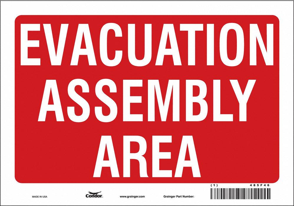 Safety Sign 7 in x 10 in Vinyl