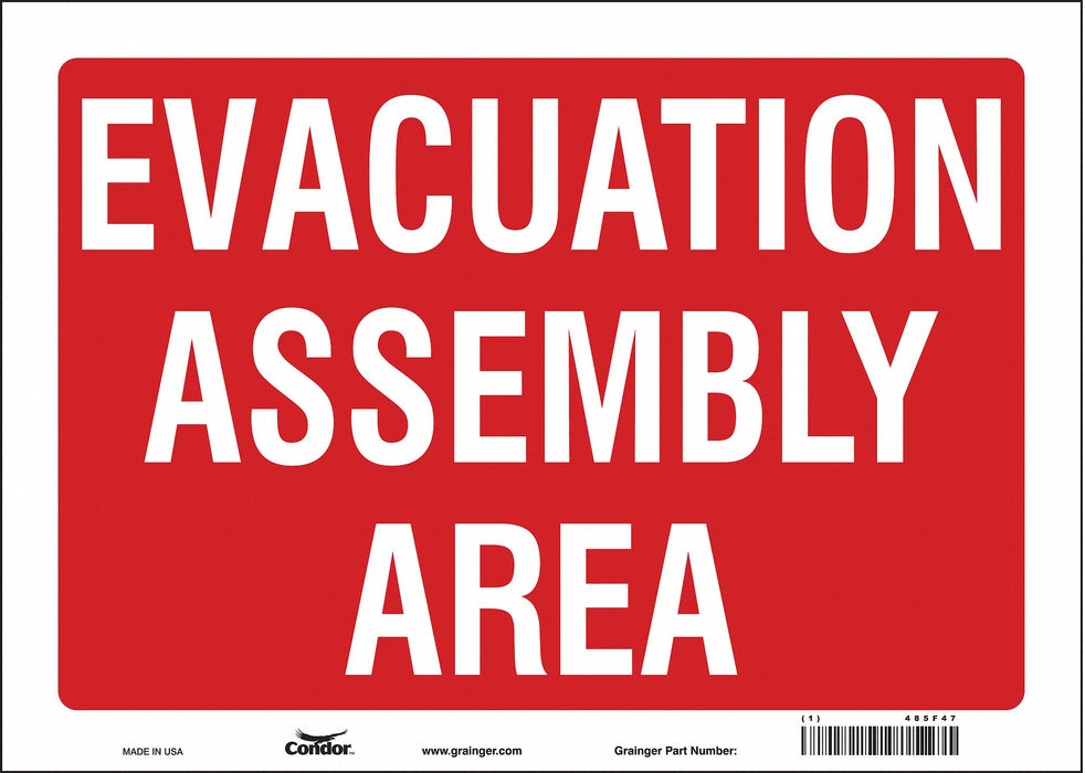 Safety Sign 10 in x 14 in Vinyl
