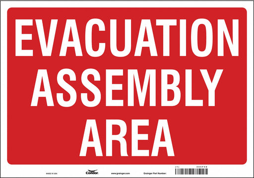Safety Sign 14 in x 20 in Vinyl