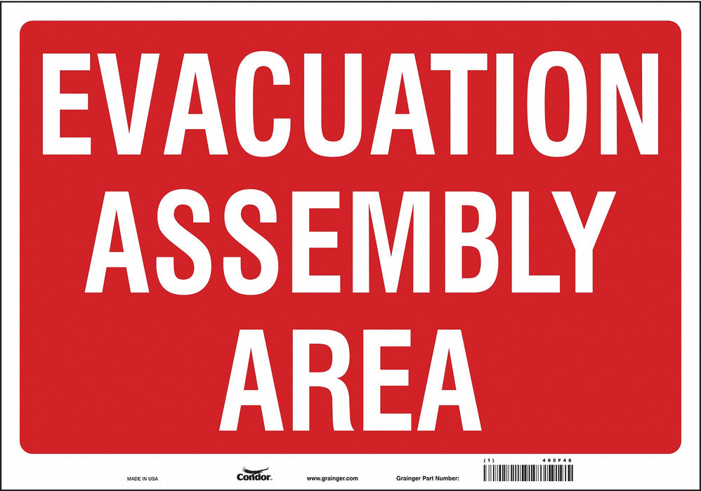 Safety Sign 14 in x 20 in Vinyl