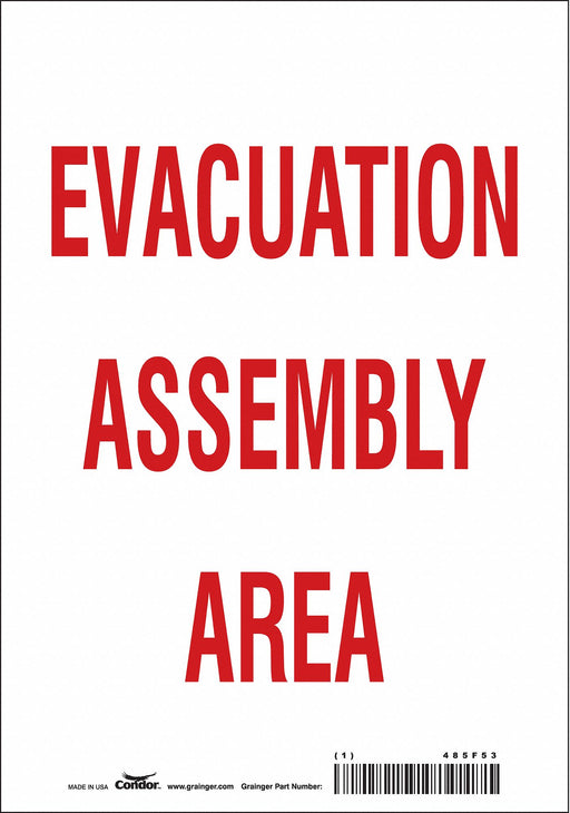 Safety Sign 10 in x 7 in Vinyl