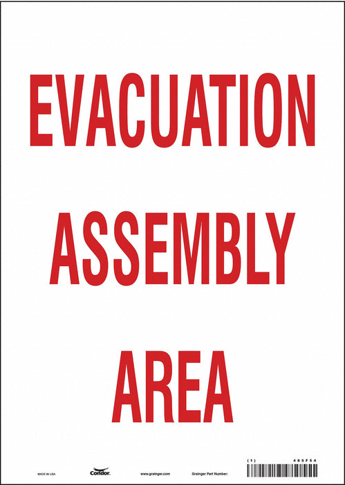 Safety Sign 14 in x 10 in Vinyl