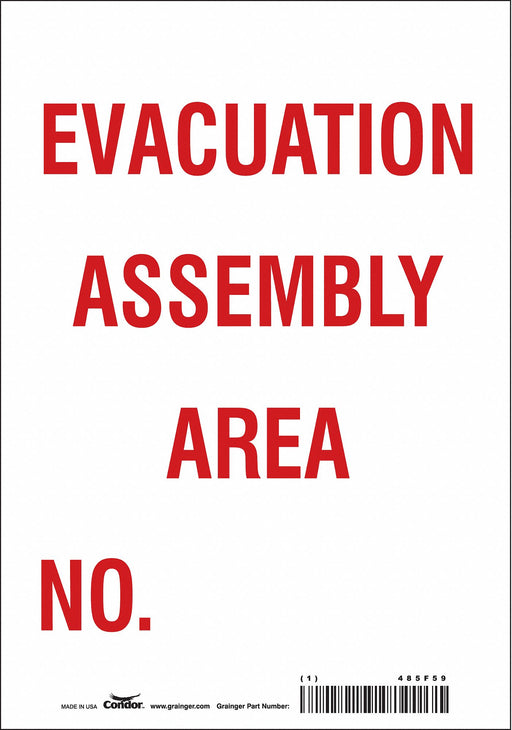 Safety Sign 10 in x 7 in Vinyl