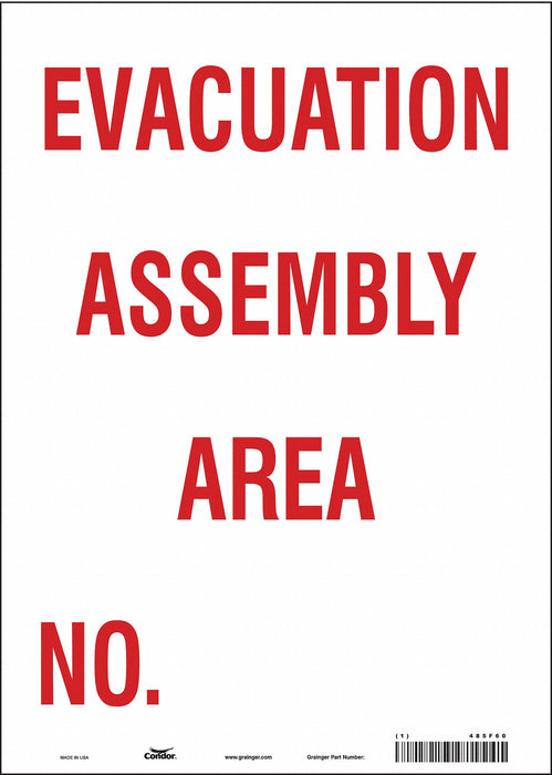 Safety Sign 14 in x 10 in Vinyl