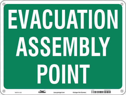 Safety Sign 18 in x 24 in Aluminum
