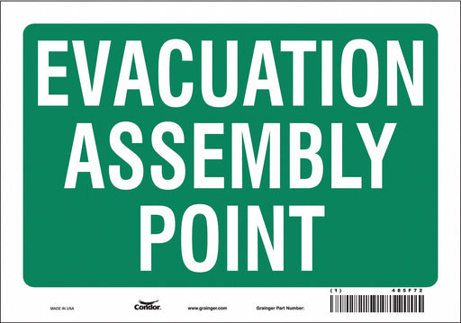 Safety Sign 7 in x 10 in Vinyl
