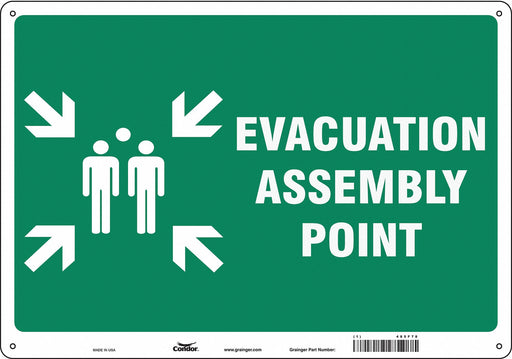 Safety Sign 14 in x 20 in Aluminum
