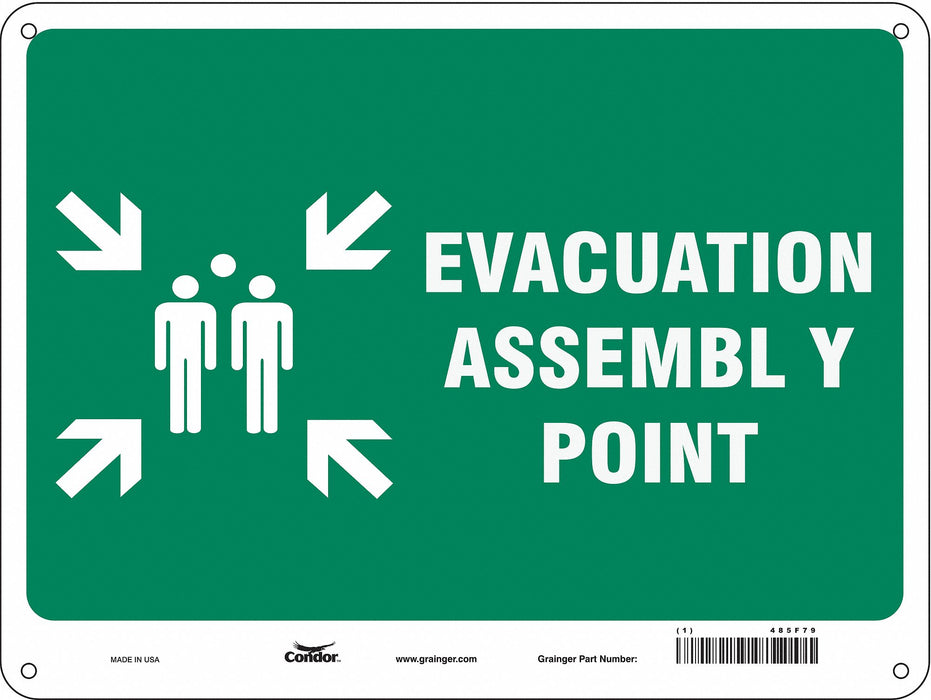 Safety Sign 18 in x 24 in Aluminum