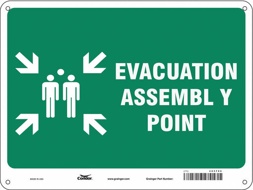 Safety Sign 18 in x 24 in Polyethylene
